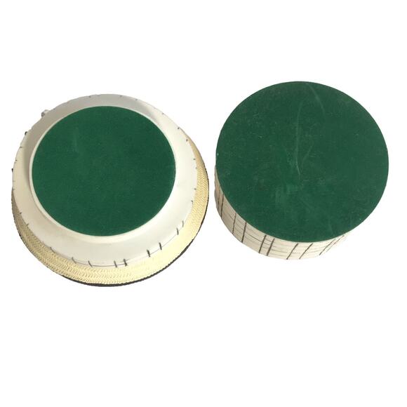 Vintage Women's Hat Ceramic Trinket Box Artisan Flair Pink Rose Bow Novelty - Picture 8 of 12